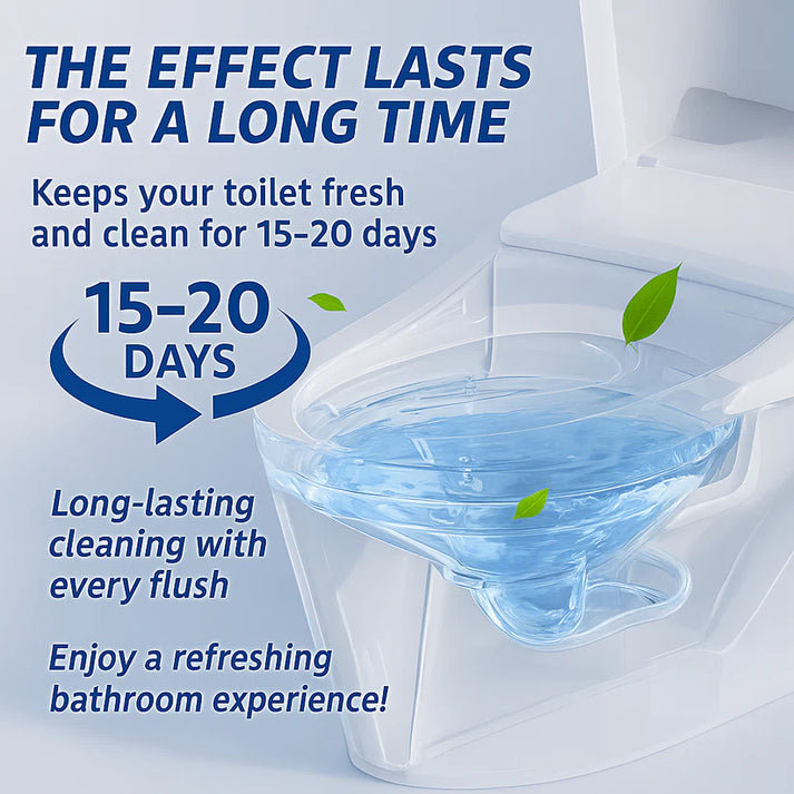 Toilet Cleaning Tablet-Toilet Deodorizer Bathroom Cleaner Tablet Pack of 5 & Get Extra 5 pack Free